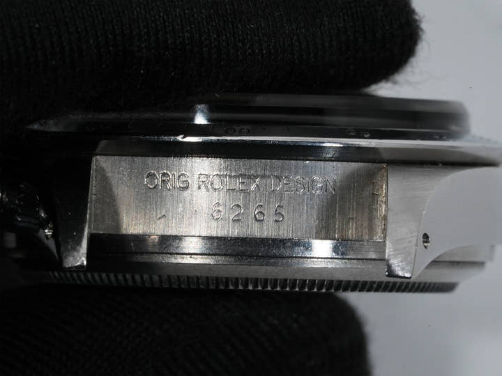 Rolex Daytona Ref. 6265 Stainless Steel Black Dial Pre-owned 8iarjaqz