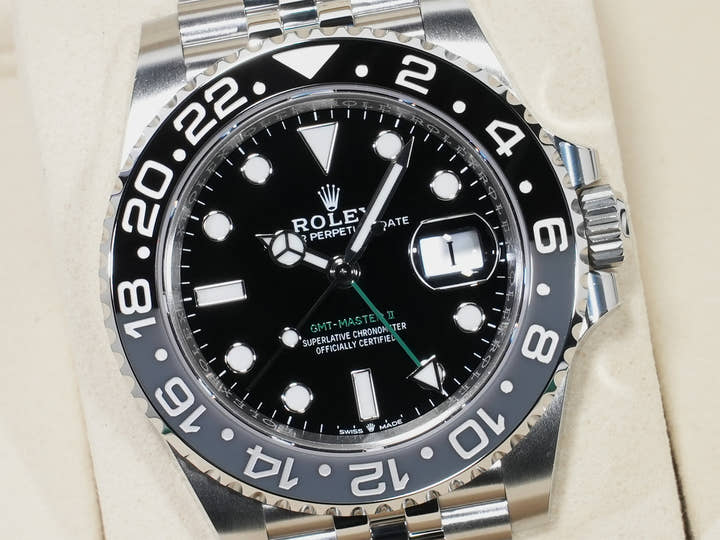 Rolex GMT-Master II Ref. 126710GRNR Stainless Steel with Black Dial and Jubilee Bracelet (Unused) km88rfby