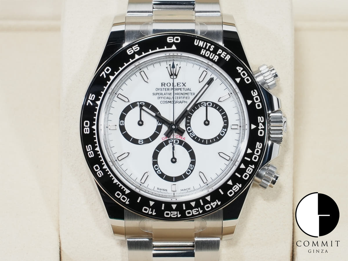 ロレックス デイトナ Ref.126500LN ステンレススチール ホワイト文字盤 未使用 awpz7663