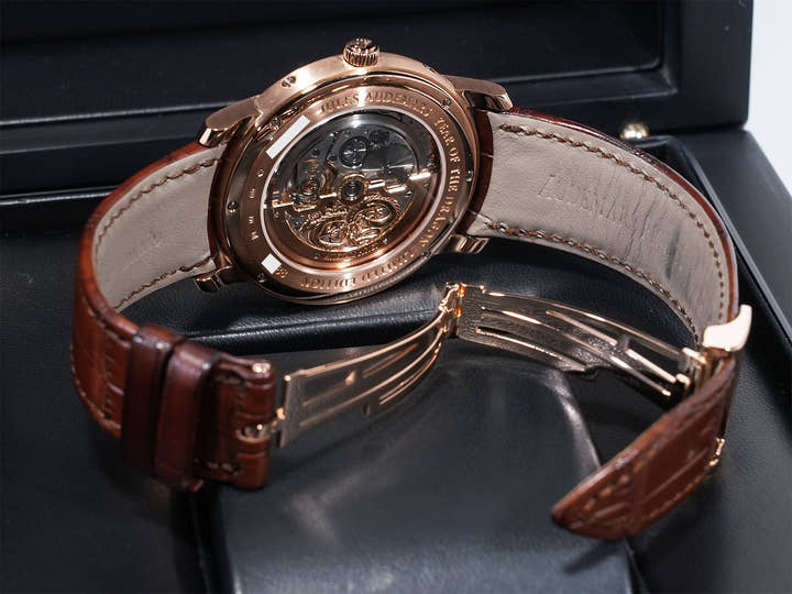 オーデマピゲ ジュール オーデマ パーペチュアルカレンダー Ref.26391OR.OO.D088CR.01 ピンクゴールド ホワイトエナメル文字盤 美品 2ky5roux