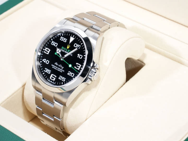 ロレックス エアキング Ref.126900 ステンレススチール ブラック文字盤 オイスターブレスレット 美品 vokhqpvp