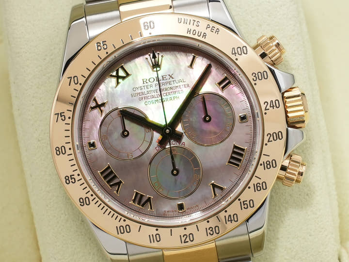 ロレックス デイトナ Ref.116523NR ステンレススチール/イエローゴールド ブラックシェル文字盤 美品 iygj4we9