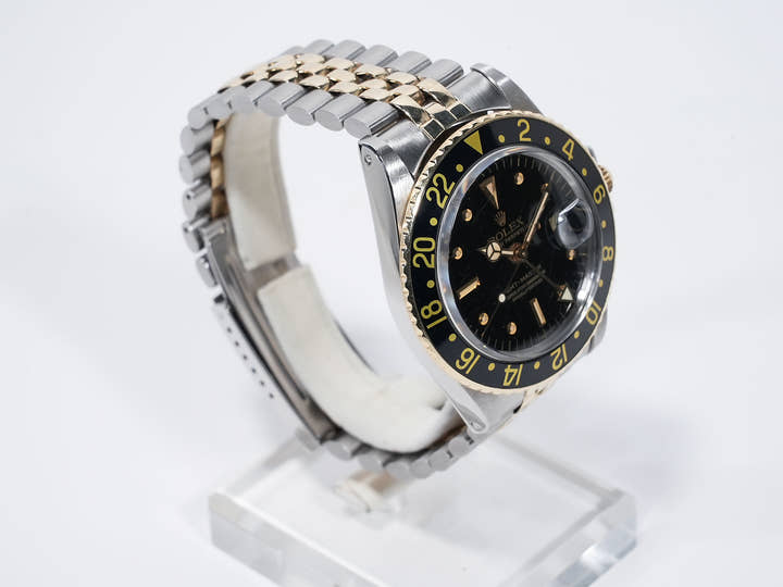 ロレックス GMTマスター Ref.1675/3 ステンレススチール/イエローゴールド ブラック文字盤 ジュビリーブレスレット 中古 vob64zb2