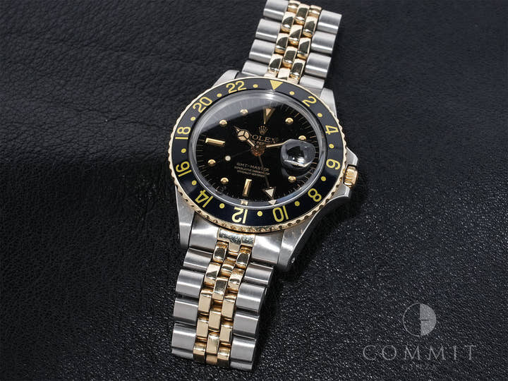 ロレックス GMTマスター Ref.1675/3 ステンレススチール/イエローゴールド ブラック文字盤 ジュビリーブレスレット 中古 vob64zb2