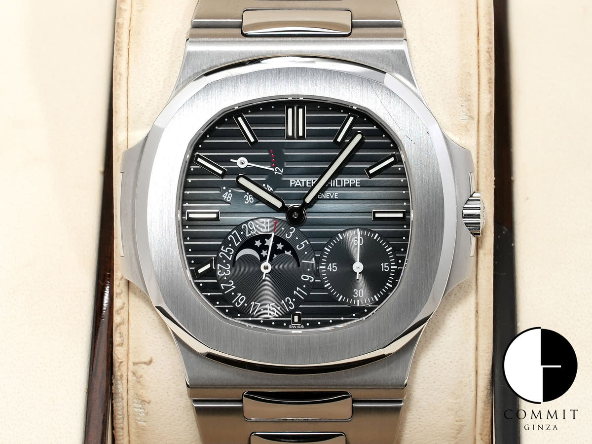 パテックフィリップ ノーチラス プチコンプリケーション Ref.5712/1A-001 ステンレススチール ブルー文字盤 中古 ikma9ten