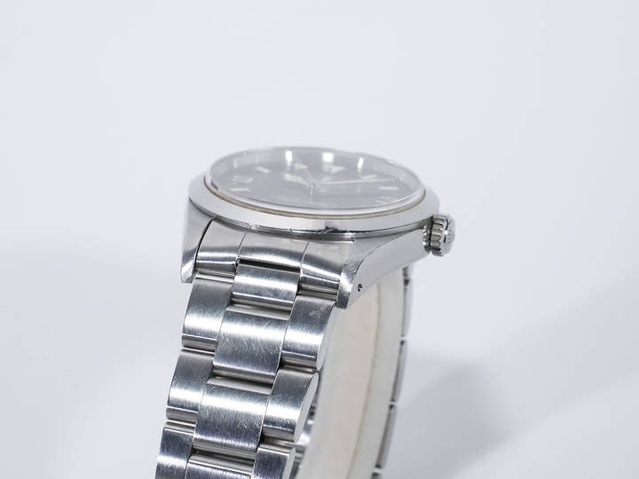 Pre-owned Rolex Explorer I Ref. 14270 Stainless Steel Black Dial Oyster Bracelet ba6ruwmy