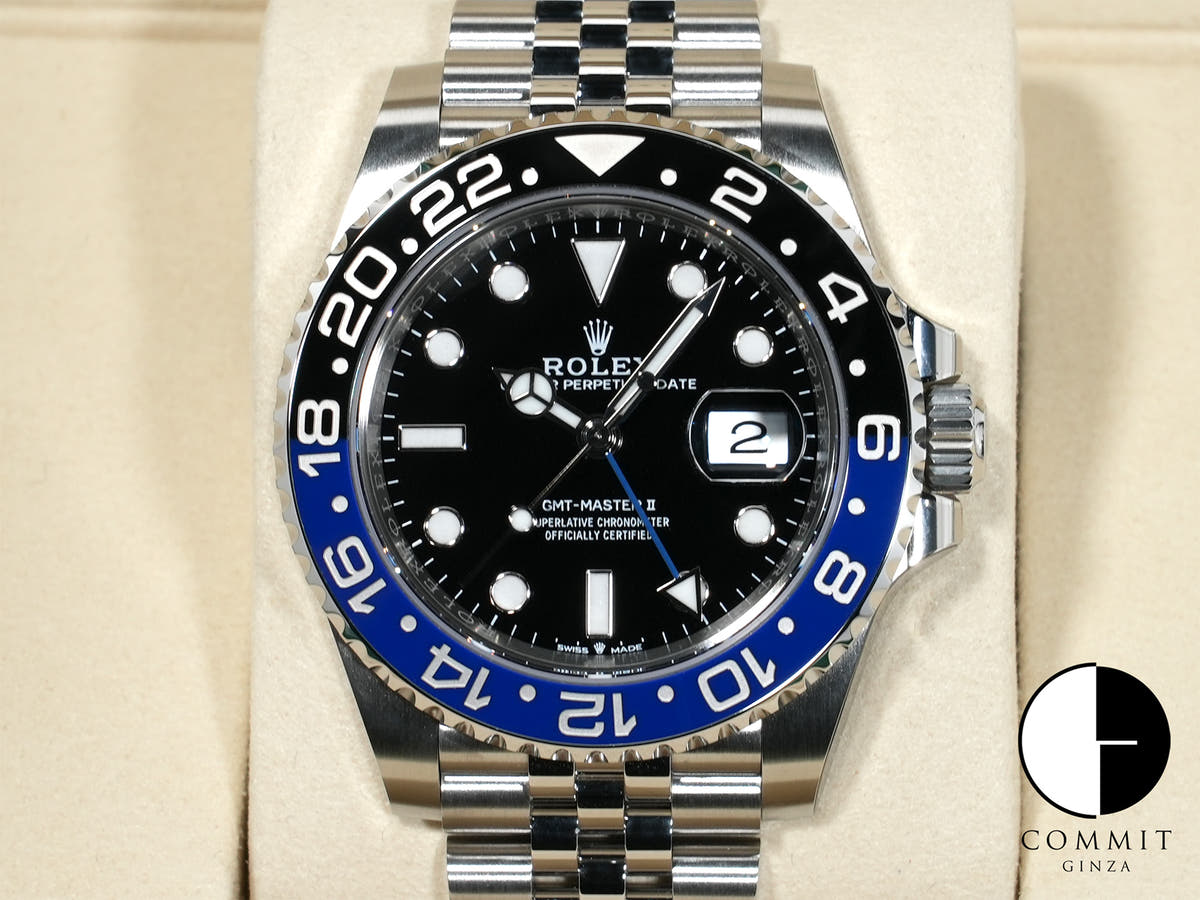 ロレックス GMTマスターII Ref.126710BLNR ステンレススチール ブラック文字盤 ジュビリーブレスレット 未使用 e629ekgc