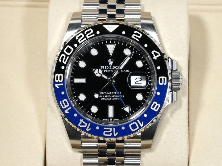 ロレックス GMTマスターII Ref.126710BLNR ステンレススチール ブラック文字盤 ジュビリーブレスレット 未使用 e629ekgc