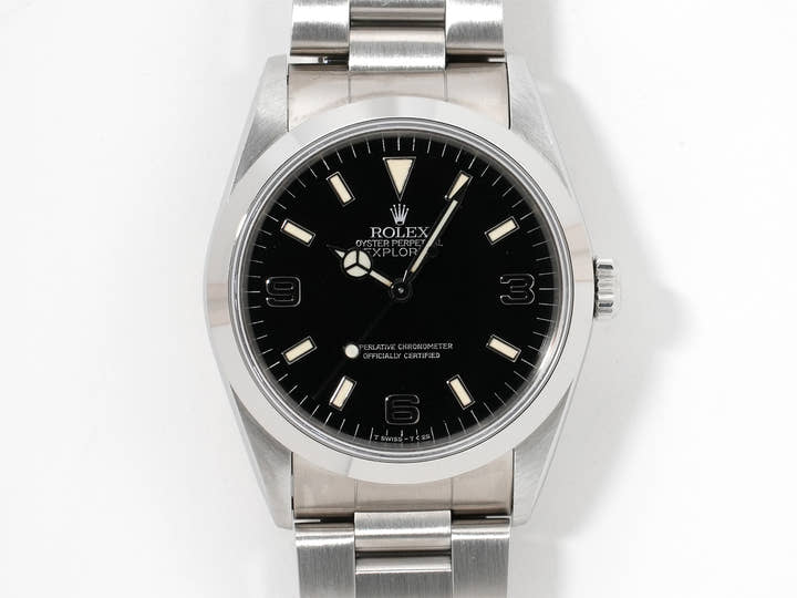 Rolex Explorer I Ref. 14270 Stainless Steel Black Dial Oyster Bracelet Excellent Condition go5agaxu