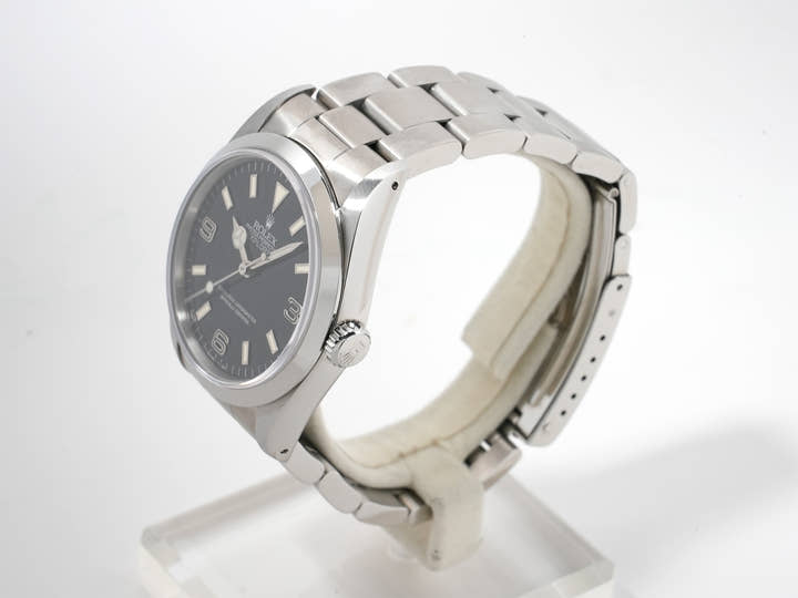 Rolex Explorer I Ref. 14270 Stainless Steel Black Dial Oyster Bracelet Excellent Condition go5agaxu