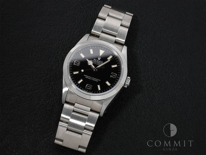 Rolex Explorer I Ref. 14270 Stainless Steel Black Dial Oyster Bracelet Excellent Condition go5agaxu