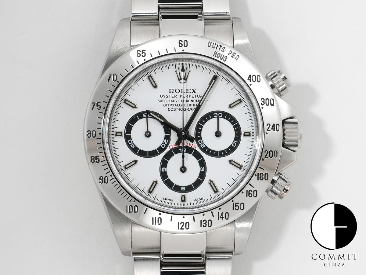 ロレックス デイトナ エルプリメロ Ref.16520 ステンレススチール ホワイト文字盤 中古 cyma5jtk