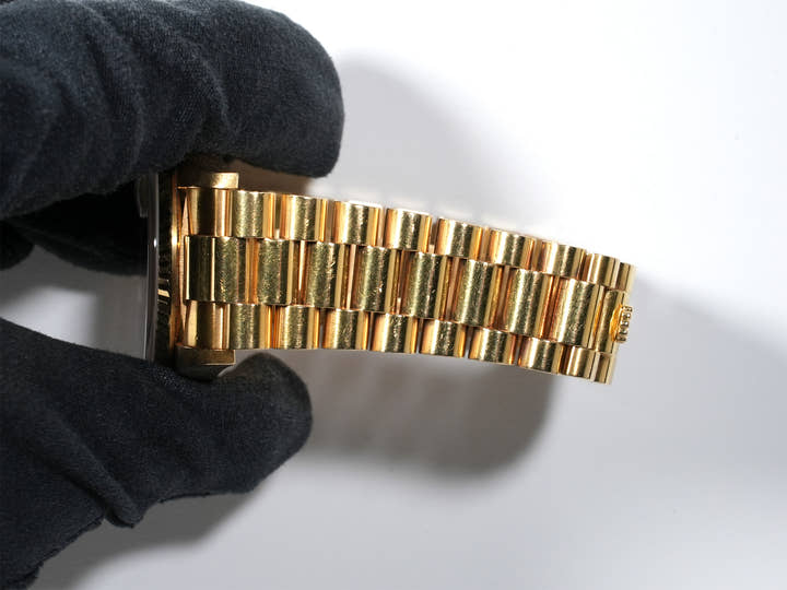 ロレックス デイデイト36 Ref.18238A イエローゴールド シャンパンx10Pダイヤ文字盤 中古 8fno4e73