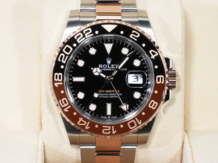 ロレックス GMTマスターII Ref.126711CHNR ステンレススチール/エバーローズゴールド ブラック文字盤 オイスターブレスレット 未使用 mue5xhsn