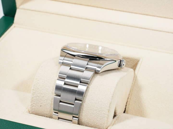 ロレックス オイスターパーペチュアル41 Ref.124300 ステンレススチール グリーン文字盤 美中古 f85iv3wh