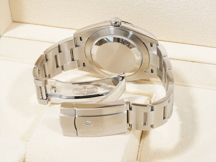 ロレックス オイスターパーペチュアル41 Ref.124300 ステンレススチール グリーン文字盤 美中古 f85iv3wh