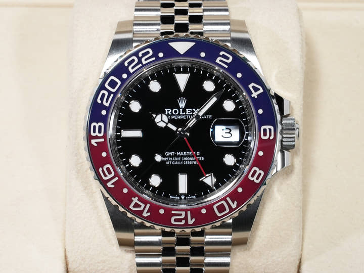 ロレックス GMTマスターII Ref.126710BLRO ステンレススチール ブラック文字盤 ジュビリーブレスレット 美中古 px2bgn3m