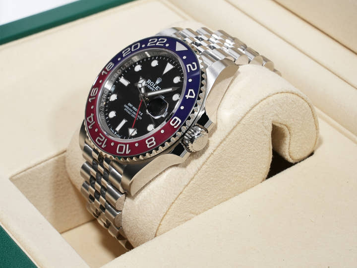 ロレックス GMTマスターII Ref.126710BLRO ステンレススチール ブラック文字盤 ジュビリーブレスレット 美中古 px2bgn3m