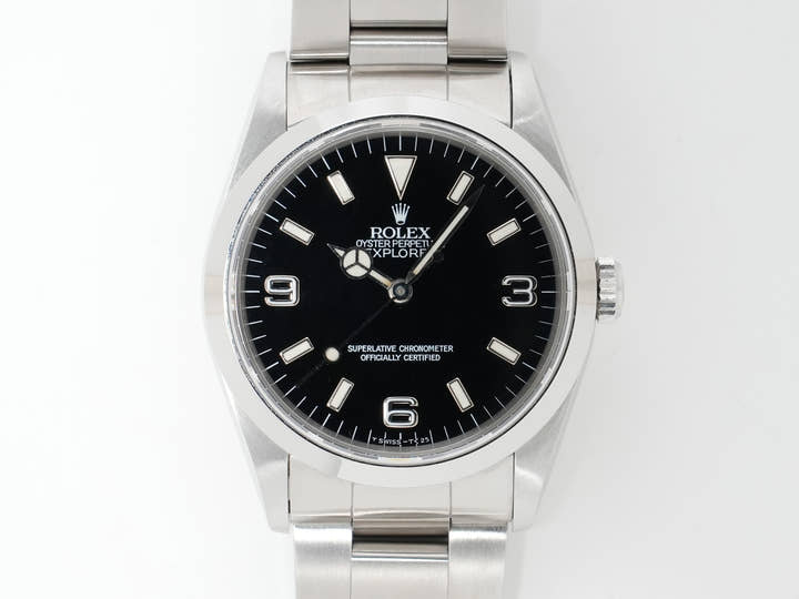 ロレックス エクスプローラーI Ref.14270 ステンレススチール ブラック文字盤 オイスターブレスレット 美中古 t8wafxg5