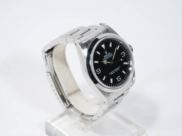 ロレックス エクスプローラーI Ref.14270 ステンレススチール ブラック文字盤 オイスターブレスレット 中古 whw364kp