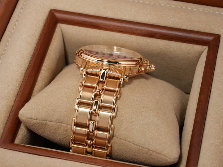 Breguet Marine Chronograph Ref. 3460BA/12/A90 Yellow Gold with Silver Dial, Excellent Condition (kvsc977n)