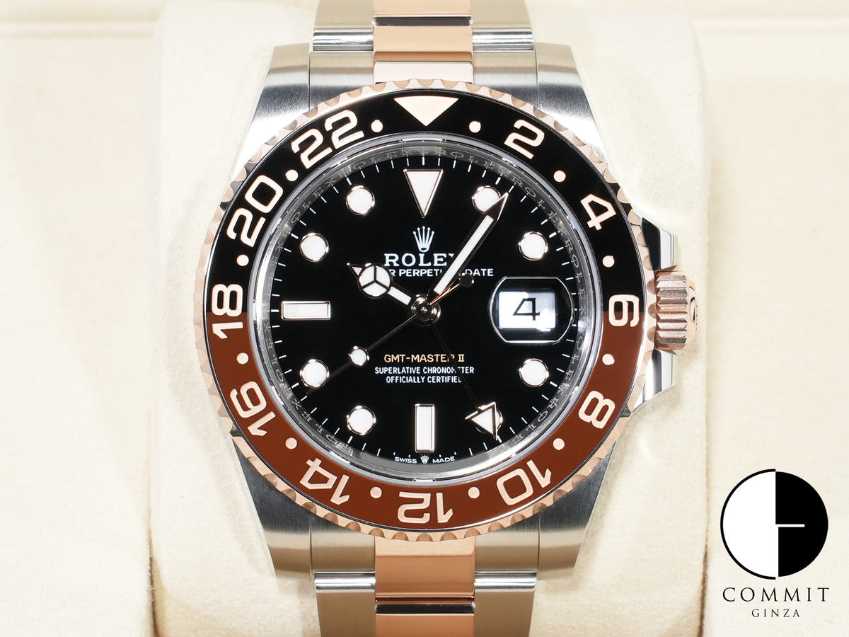 ロレックス GMTマスターII Ref.126711CHNR ステンレススチール/エバーローズゴールド ブラック文字盤 オイスターブレスレット 未使用 x8thfxvc