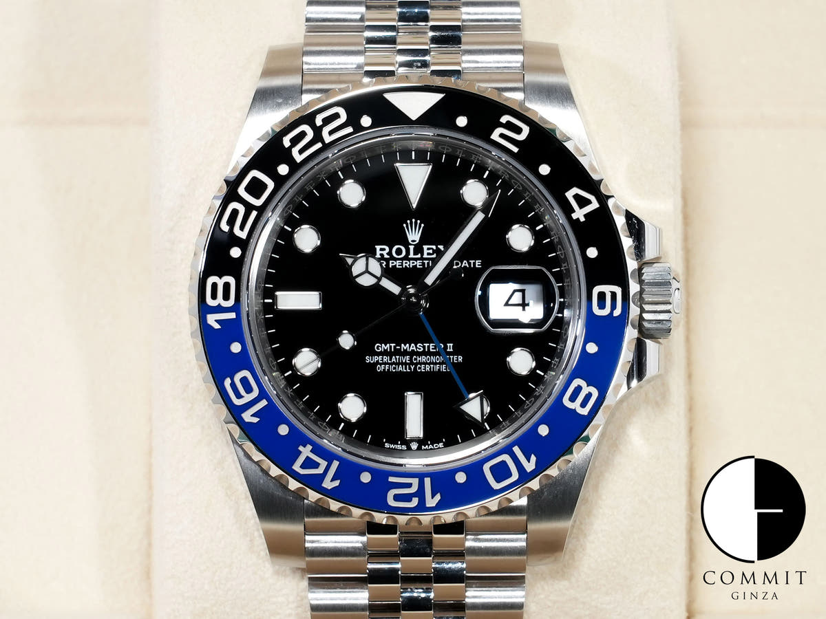ロレックス GMTマスターII Ref.126710BLNR ステンレススチール ブラック文字盤 ジュビリーブレスレット 美品 nw8jnph4