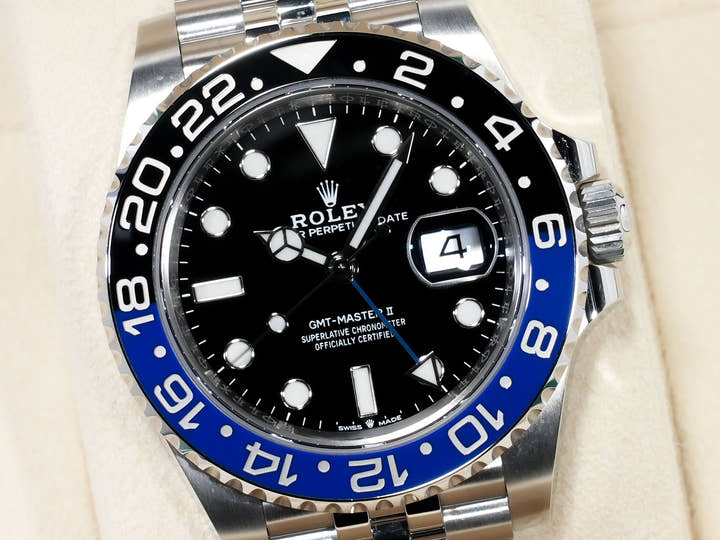 ロレックス GMTマスターII Ref.126710BLNR ステンレススチール ブラック文字盤 ジュビリーブレスレット 美品 nw8jnph4