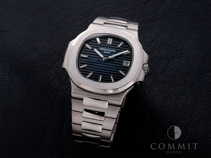 パテックフィリップ ノーチラス Ref.5811/1G-001 ホワイトゴールド ブルー・ソレイユ文字盤 美品 caqjnans