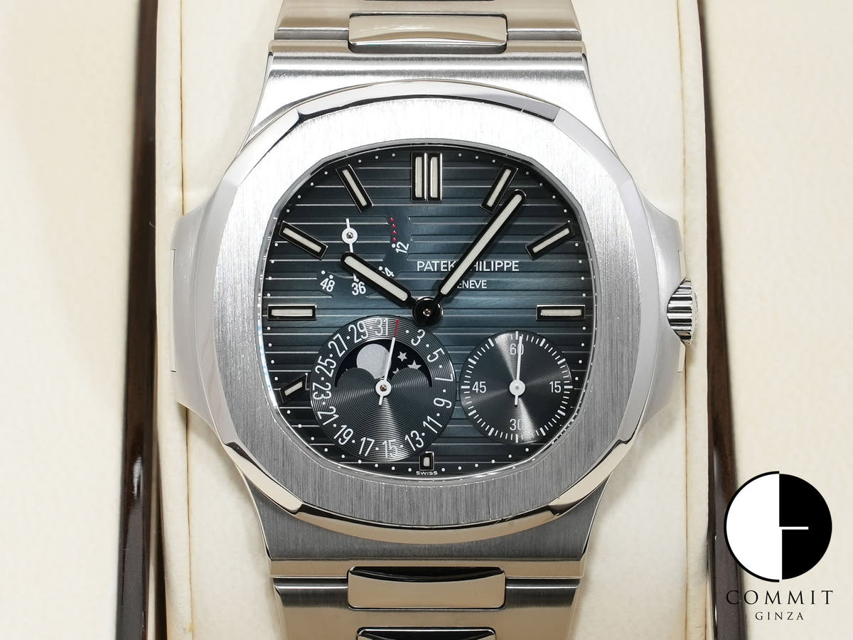 Patek Philippe Nautilus Petite Complication Ref. 5712/1A-001 Stainless Steel Blue Dial Pre-owned s7r5qwdo