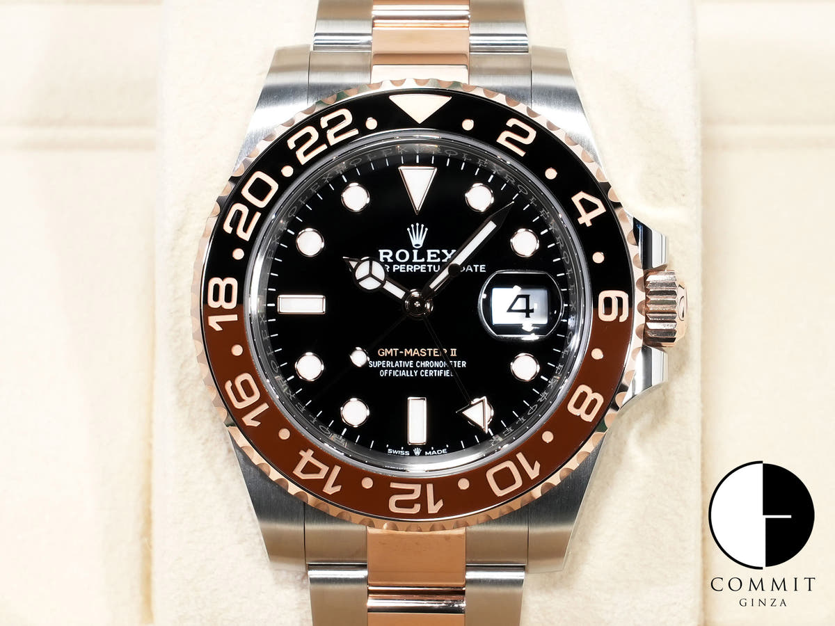 ロレックス GMTマスターII Ref.126711CHNR ステンレススチール/エバーローズゴールド ブラック文字盤 オイスターブレスレット 美品 jmxhvszx
