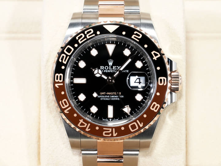ロレックス GMTマスターII Ref.126711CHNR ステンレススチール/エバーローズゴールド ブラック文字盤 オイスターブレスレット 美品 jmxhvszx