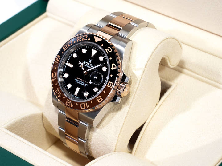 ロレックス GMTマスターII Ref.126711CHNR ステンレススチール/エバーローズゴールド ブラック文字盤 オイスターブレスレット 美品 jmxhvszx