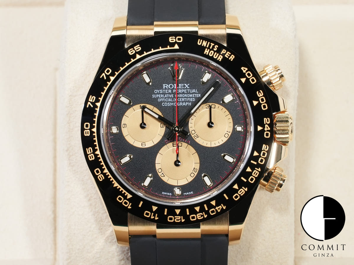 ロレックス デイトナ Ref.116518LN イエローゴールド ブラックxシャンパン文字盤 美中古 2noprkqi