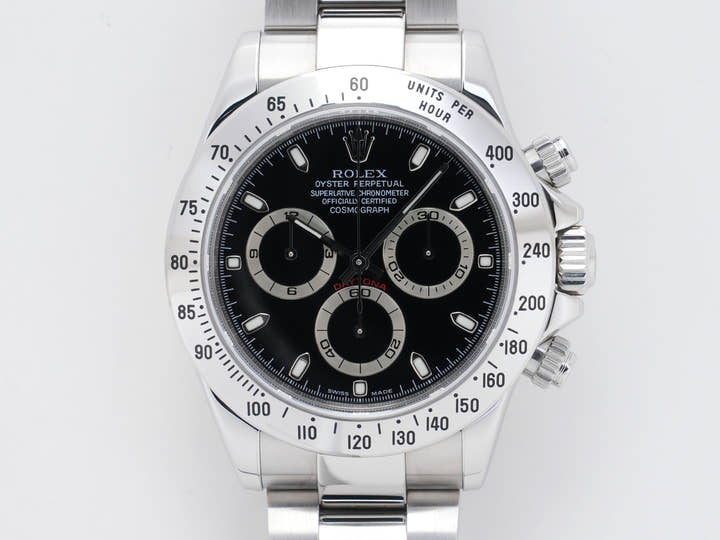 ロレックス デイトナ Ref.116520 ステンレススチール ブラック文字盤 美中古 s8h88rqs