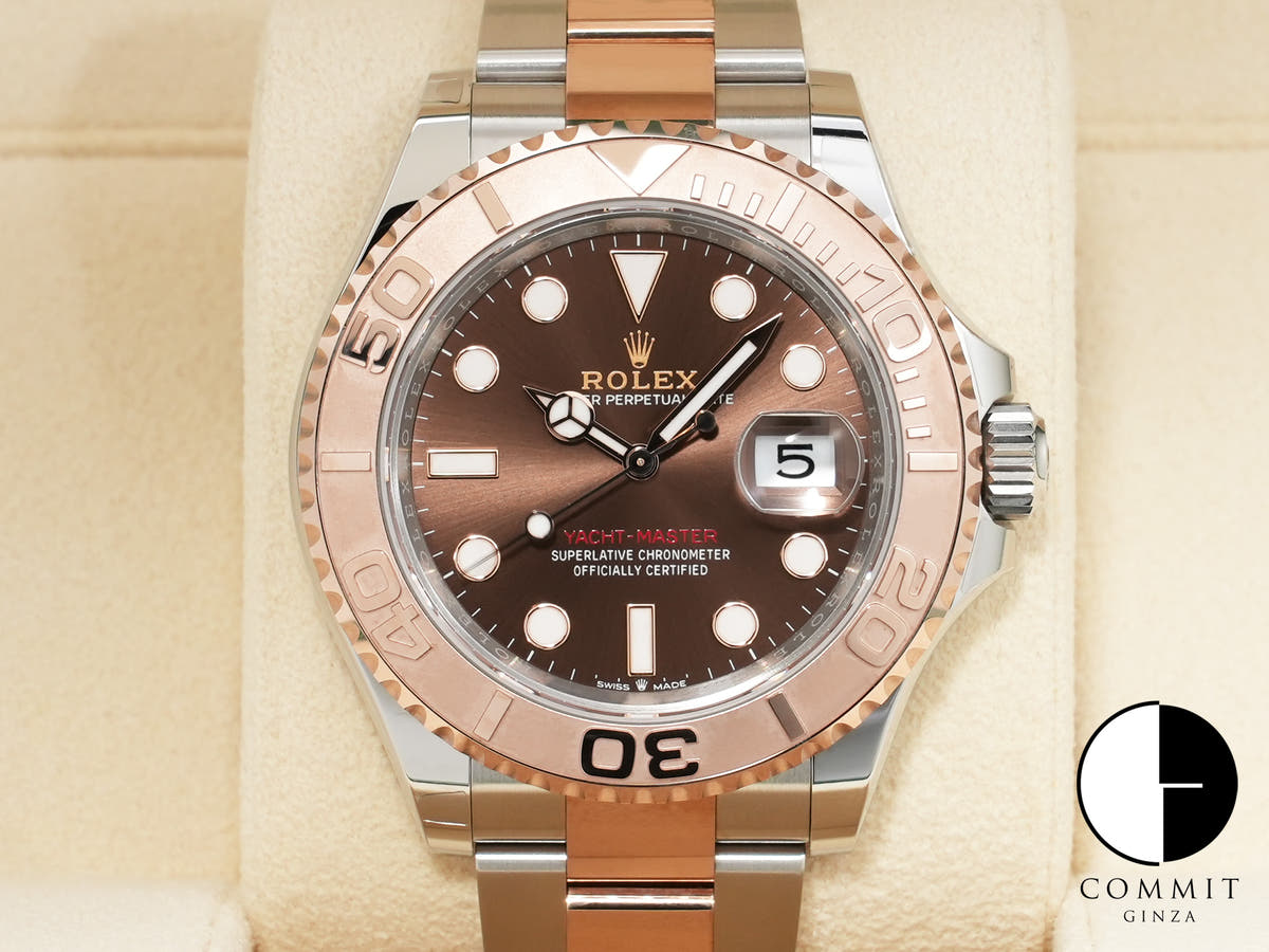 ロレックス ヨットマスター40 Ref.126621 ステンレススチール/エバーローズゴールド チョコレート文字盤 未使用 7fjdzgvp