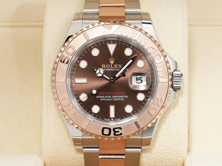 ロレックス ヨットマスター40 Ref.126621 ステンレススチール/エバーローズゴールド チョコレート文字盤 未使用 7fjdzgvp