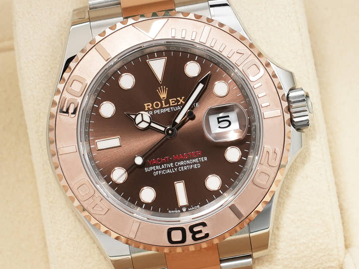 ロレックス ヨットマスター40 Ref.126621 ステンレススチール/エバーローズゴールド チョコレート文字盤 未使用 7fjdzgvp