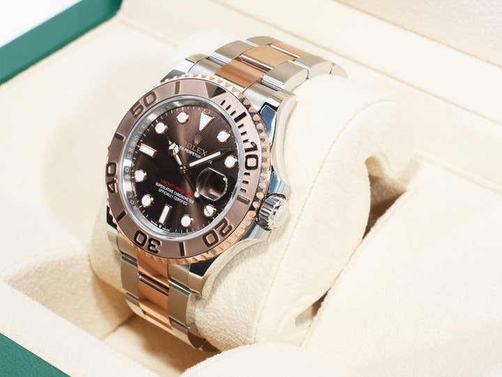 ロレックス ヨットマスター40 Ref.126621 ステンレススチール/エバーローズゴールド チョコレート文字盤 未使用 7fjdzgvp