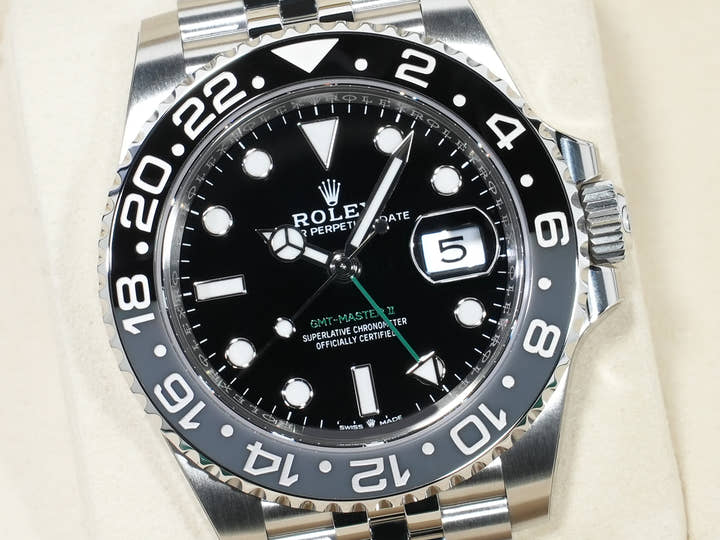ロレックス GMTマスターII Ref.126710GRNR ステンレススチール ブラック文字盤 ジュビリーブレスレット 未使用 y2226pfn