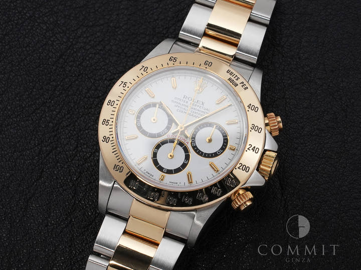 ロレックス デイトナ エルプリメロ Ref.16523 ステンレススチール/イエローゴールド ホワイト文字盤 中古 qpstgqqg