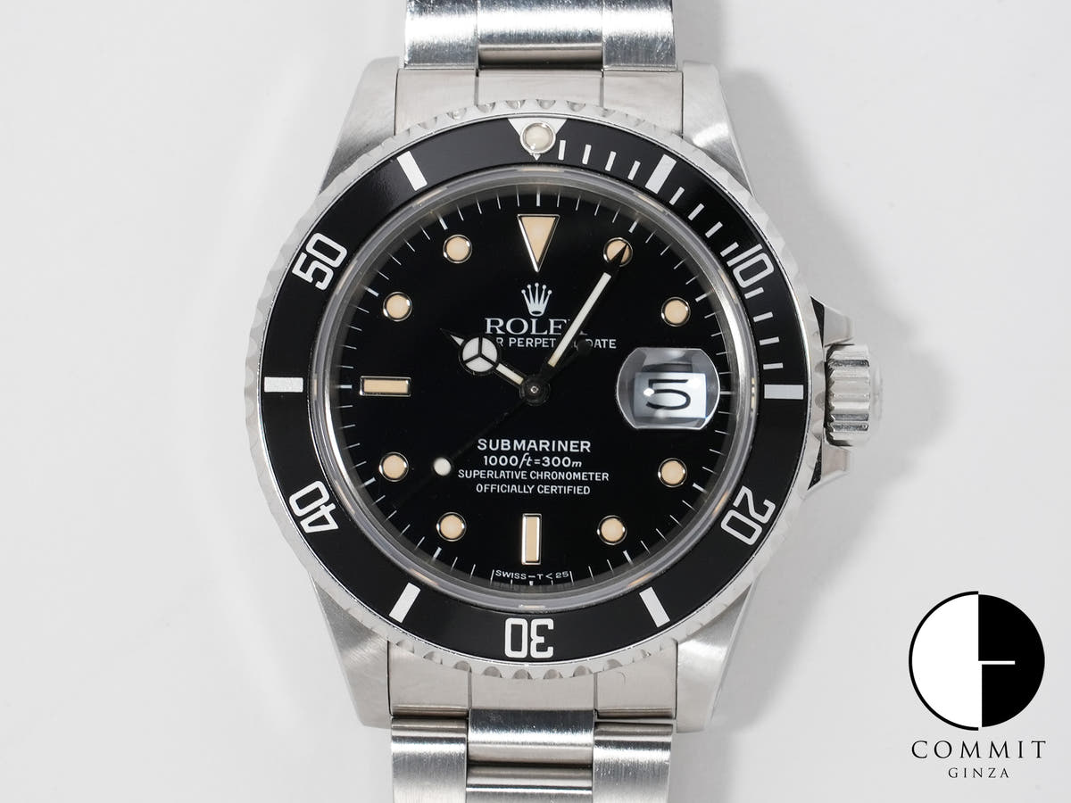 ロレックス サブマリーナー デイト Ref.168000 ステンレススチール ブラック文字盤 中古 urynfc4n