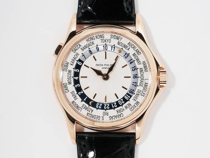 パテックフィリップ コンプリケーション ワールドタイム Ref.5110R-001 ローズゴールド シルバー文字盤 中古 xnhfvpba