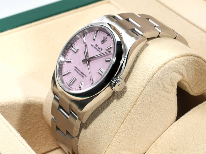 Rolex Oyster Perpetual 36 Ref. 126000 Stainless Steel Candy Pink Dial Excellent Condition sjhugi8g