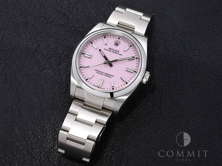 Rolex Oyster Perpetual 36 Ref. 126000 Stainless Steel Candy Pink Dial Excellent Condition sjhugi8g