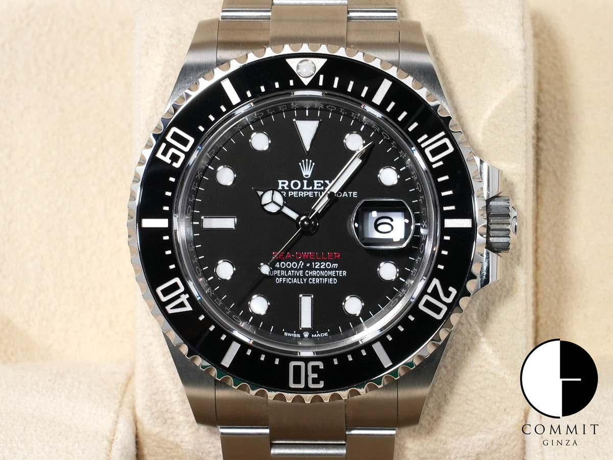 Rolex Sea-Dweller Ref. 126600 Stainless Steel Black Dial Excellent Condition Pre-Owned qwyej3qv