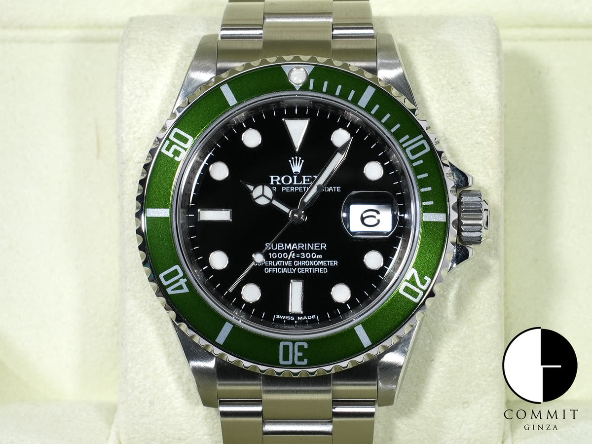 Rolex Submariner Date Ref. 16610LV Stainless Steel Black Dial Excellent Condition u57qpxzy