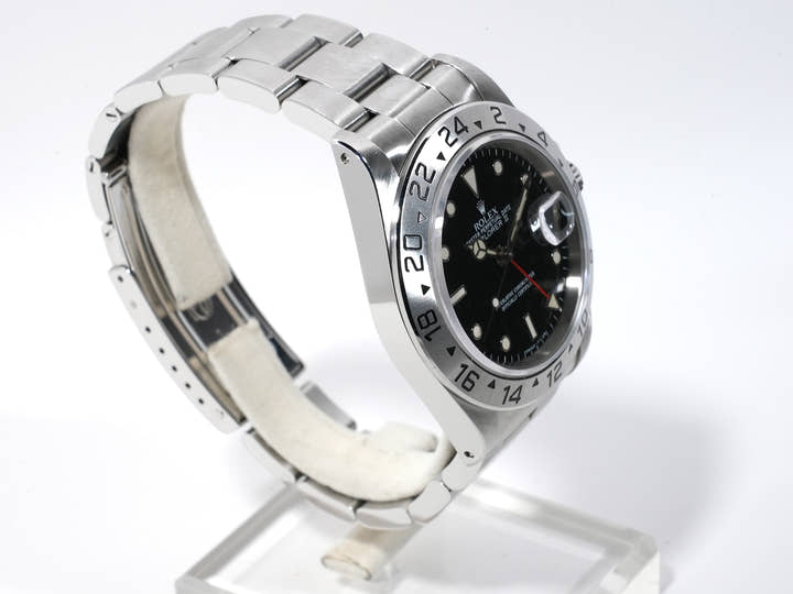 ロレックス エクスプローラーII Ref.16570 ステンレススチール ブラック文字盤 オイスターブレスレット 美中古 ugsqpf59