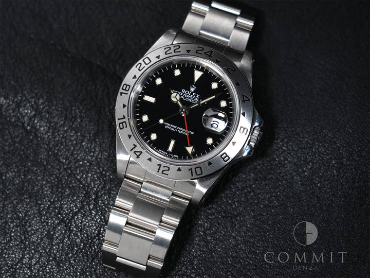 ロレックス エクスプローラーII Ref.16570 ステンレススチール ブラック文字盤 オイスターブレスレット 美中古 ugsqpf59