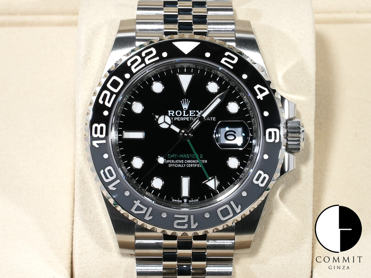 ロレックス GMTマスターII Ref.126710GRNR ステンレススチール ブラック文字盤 ジュビリーブレスレット 未使用 ohpptfi4